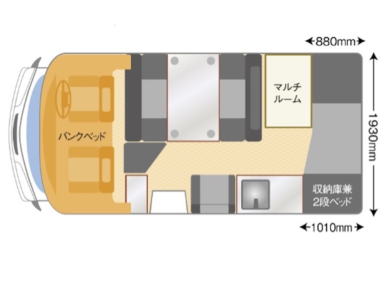 クレアの平面図