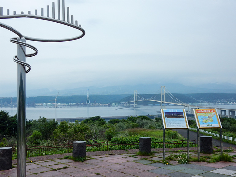 祝津公園展望台からの景色