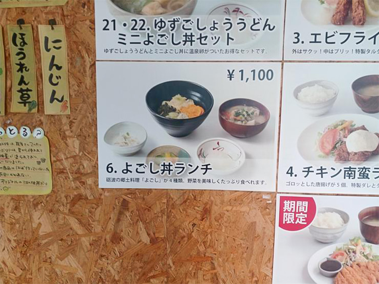 道の駅 庄川のよごし丼