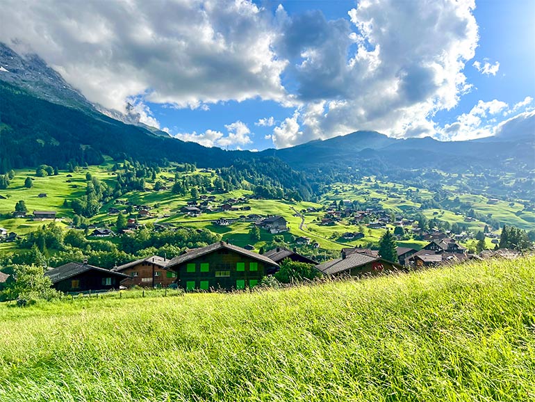 Grindelwaldの街並み