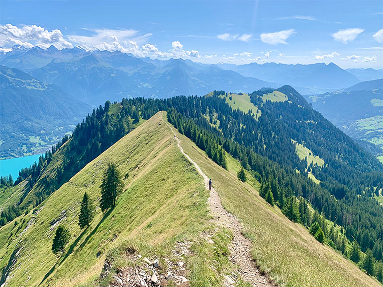 Hardergratの登山ルート
