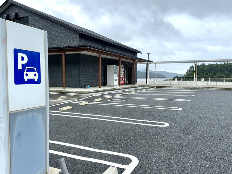 道の駅おがつの駐車場