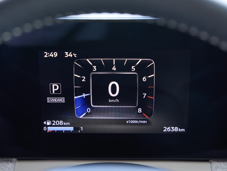 新型軽自動車 日産「ルークス」のメーター