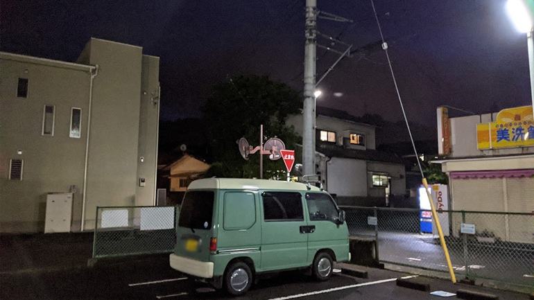 神奈川県小田原で車中泊