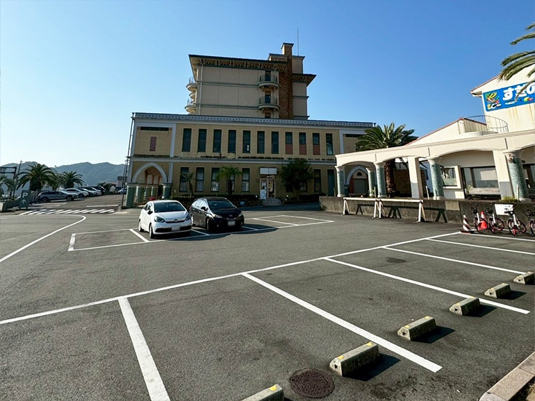 道の駅宍喰温泉の駐車場