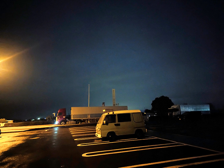 道の駅 思川の駐車場