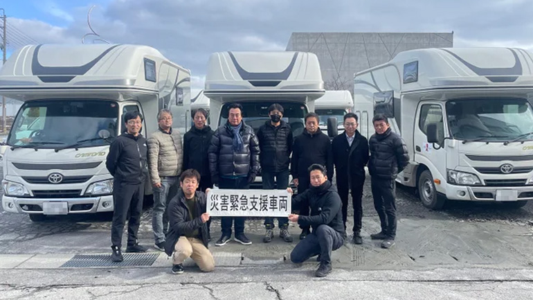 ナッツRVの災害緊急支援車両