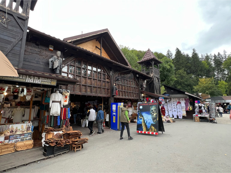 ブラン城のお土産ショップ