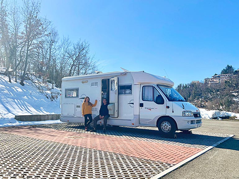 ヨーロッパの車中泊風景
