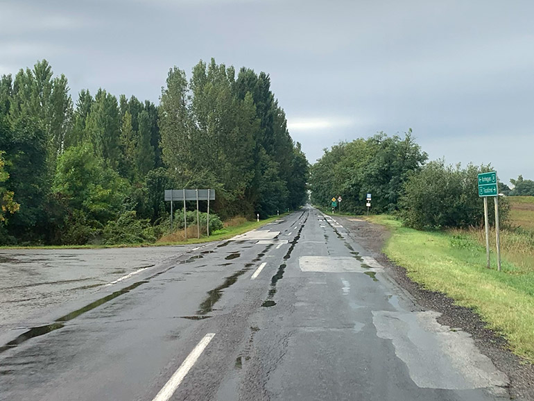 ハンガリーの道路の様子