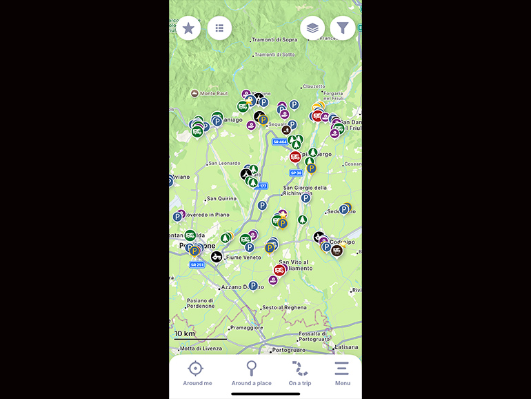 Park4nightアプリ画面