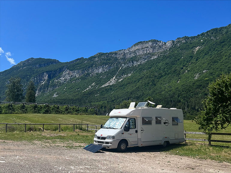 車中泊中の風景