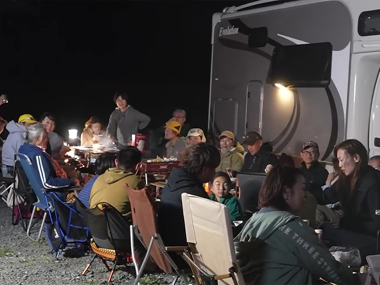 ナッツRVキャンプ大会の様子