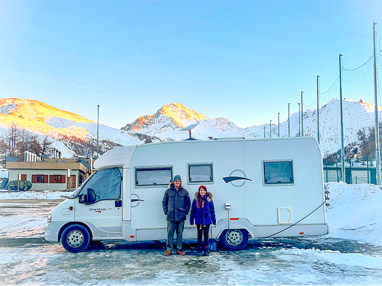 ヨーロッパの冬の景色