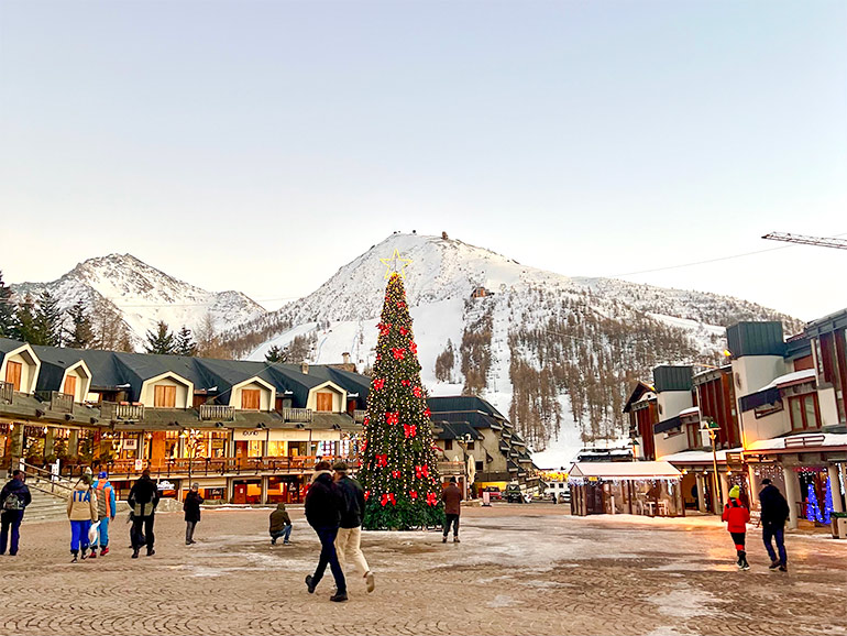 クリスマスマーケットの風景