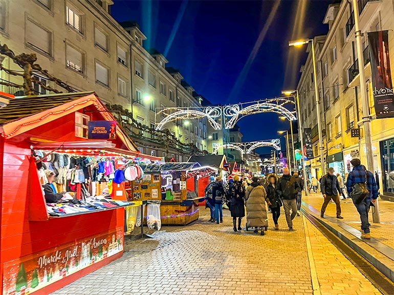 クリスマスマーケットの風景