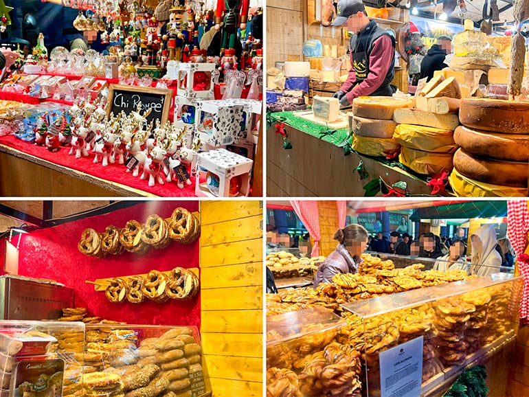 ミラノのクリスマスマーケットの店