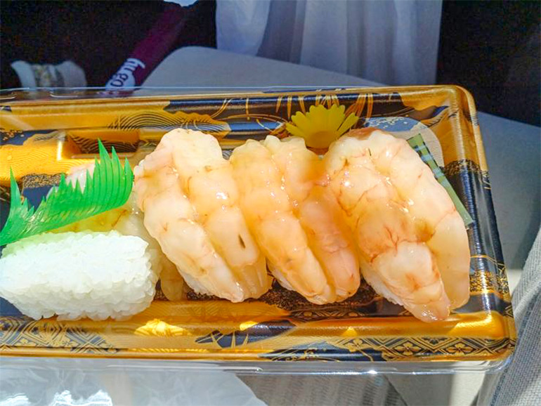 道の駅で購入した食事