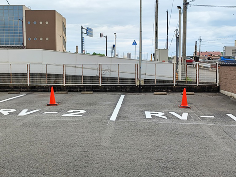 RVパーク きのくに温泉の駐車場