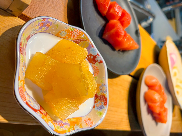 唐戸市場で購入した商品