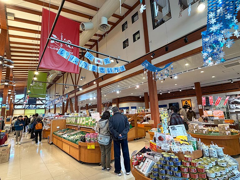 いしのまき元気いちば店内