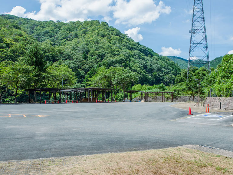 君田温泉 森の泉の駐車場