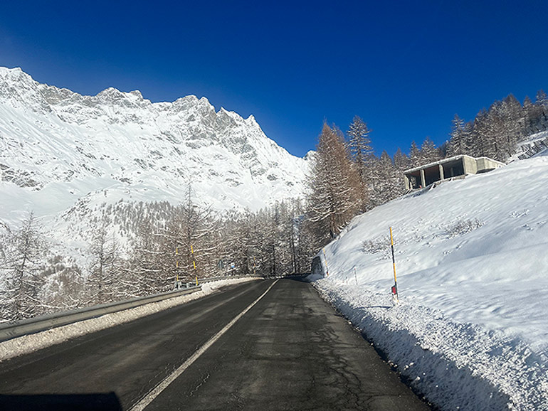 冬のヨーロッパの景色