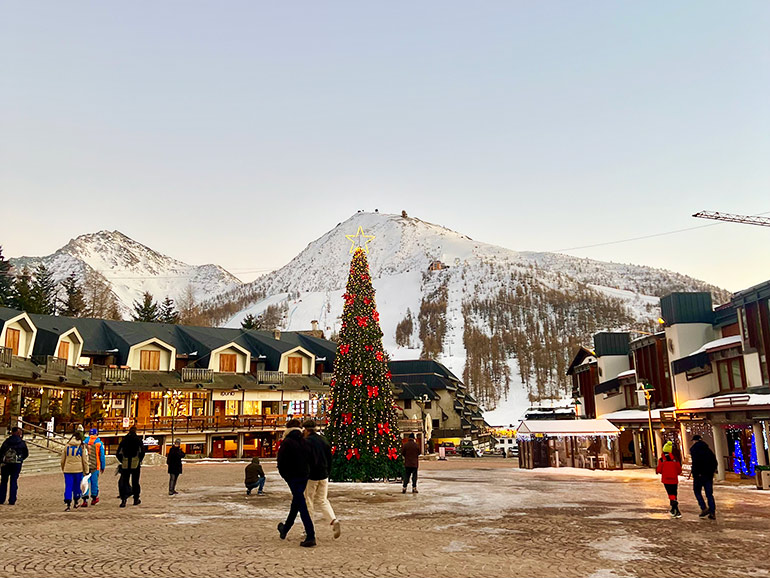 Sestriereの街並み