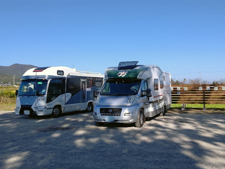 お遍路RVパーク 安楽寺の駐車場