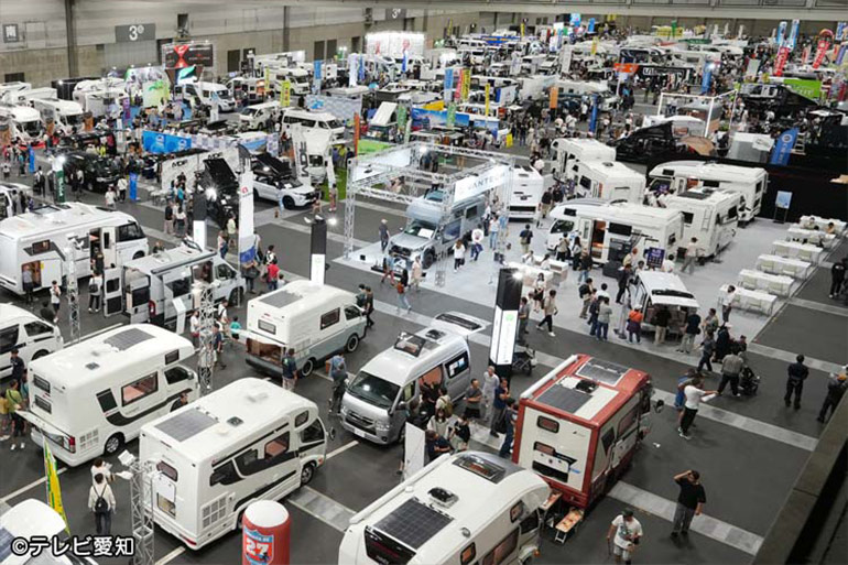 前回の名古屋キャンピングカーフェアの様子