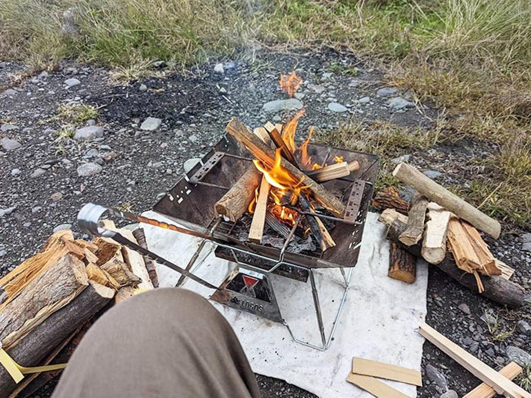 焚き火