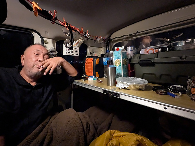 三浦半島で車中泊