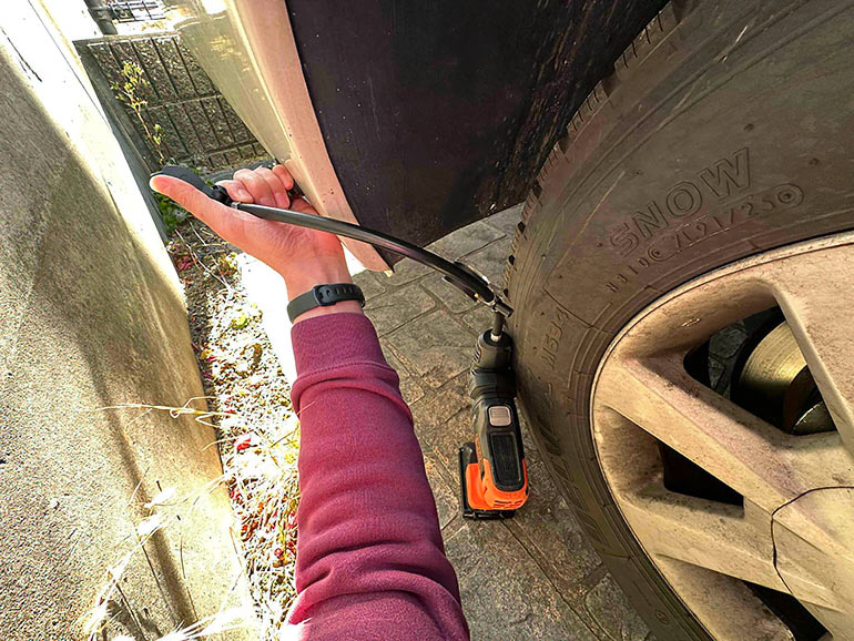 エアリフトの空気補充