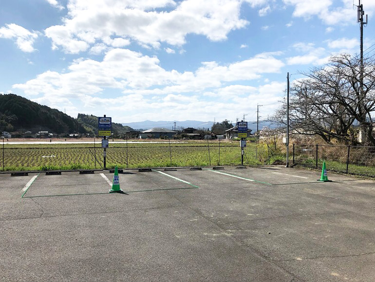 RVパークsmart 山江温泉ほたるの駐車場