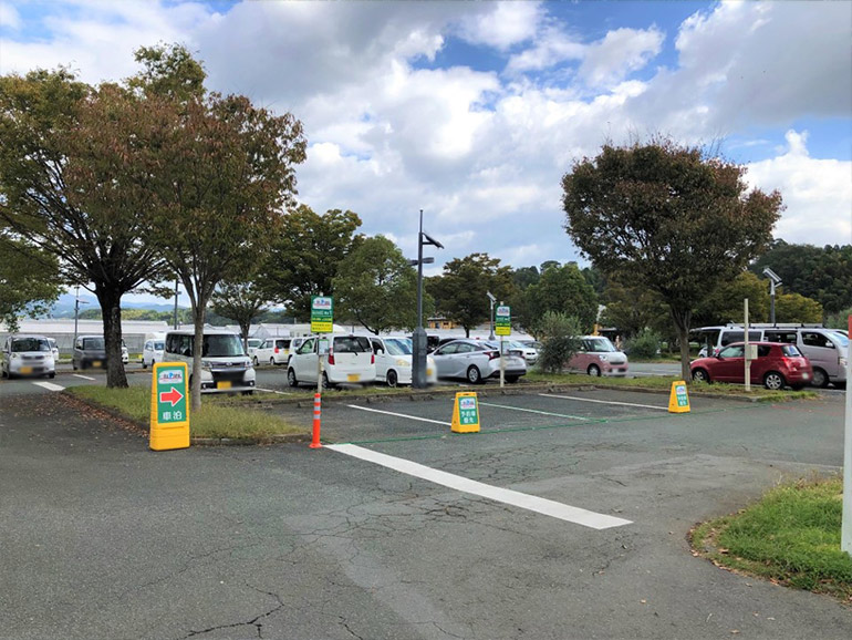 RVパークsmart 道の駅 水辺プラザかもとの駐車場