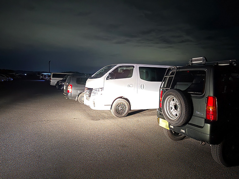 車中泊している車