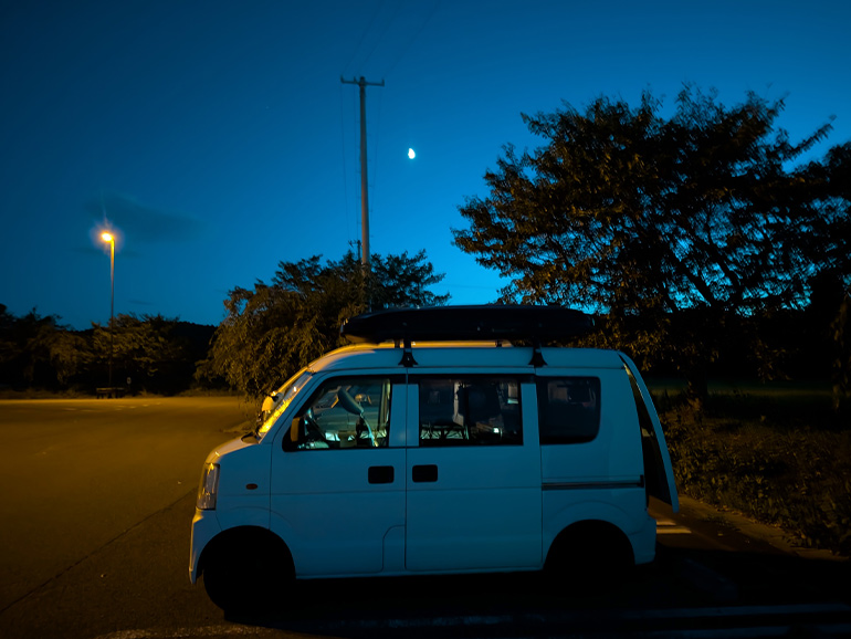 車中泊風景