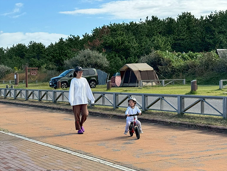 キャンプ場の風景