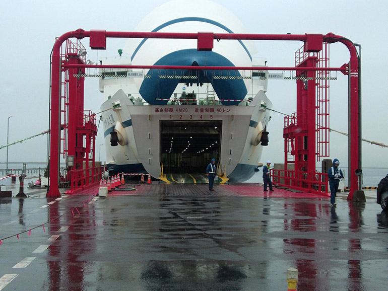 青函フェリーの入り口