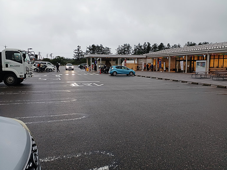道の駅 のと千里浜の駐車場