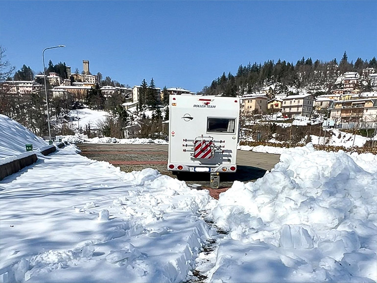 冬のヨーロッパの景色