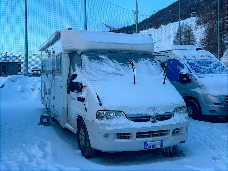 冬のヨーロッパの景色