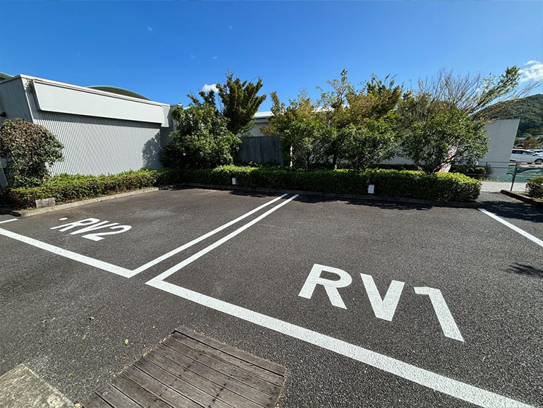 RVパーク ゆらぶ桐生店の駐車場