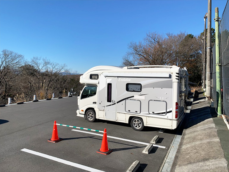 RVパーク ヘリテイジリゾートの駐車場