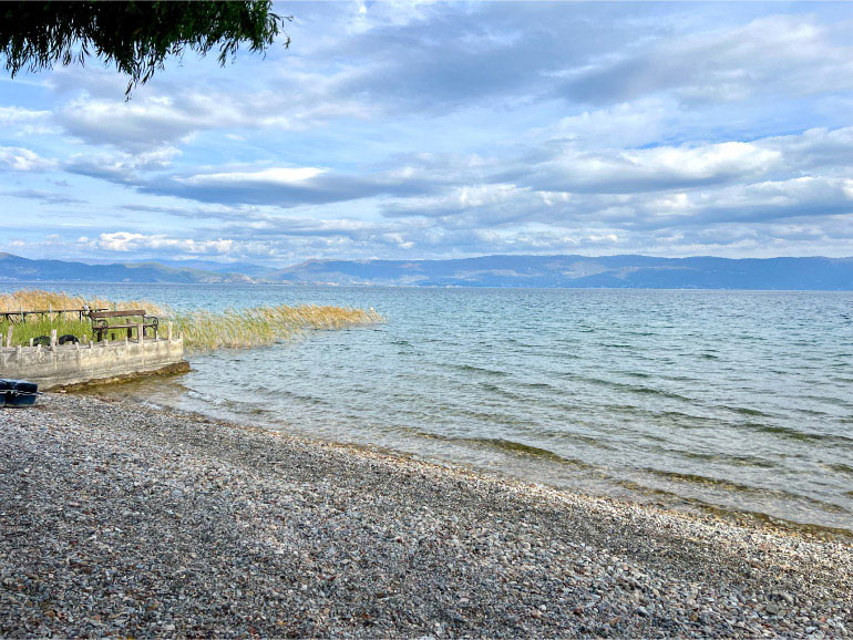 オフリド湖の景色