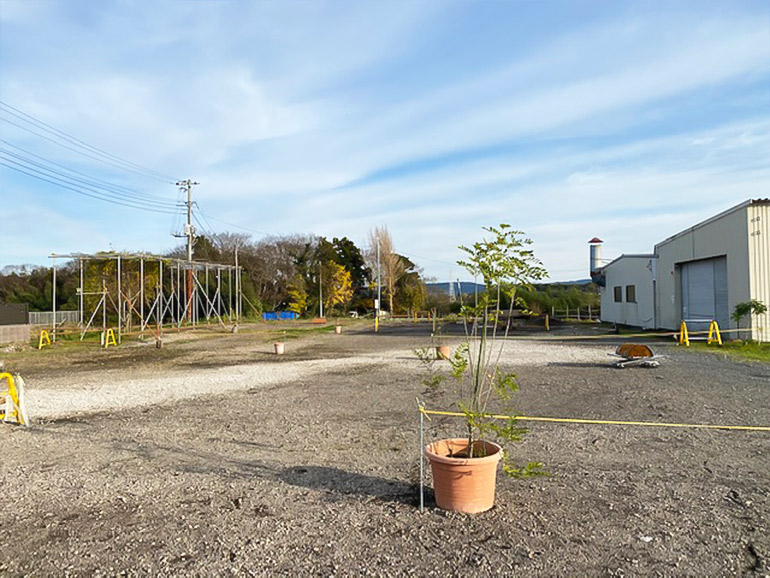 RVパーク BBQ OASISの駐車場