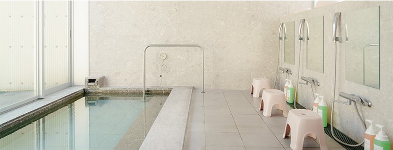 都市交流施設・道の駅保田小学校のお風呂