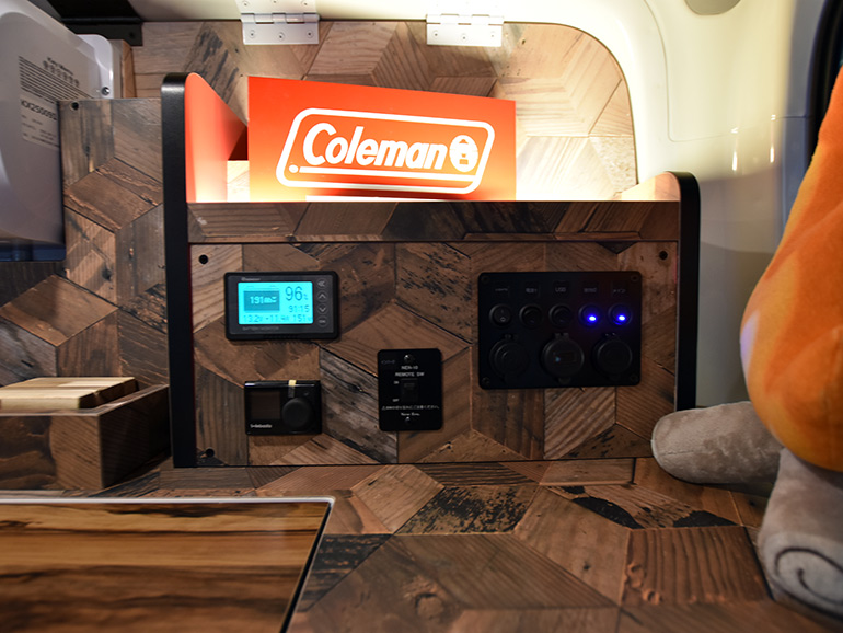 LAMP&のコントロールパネル