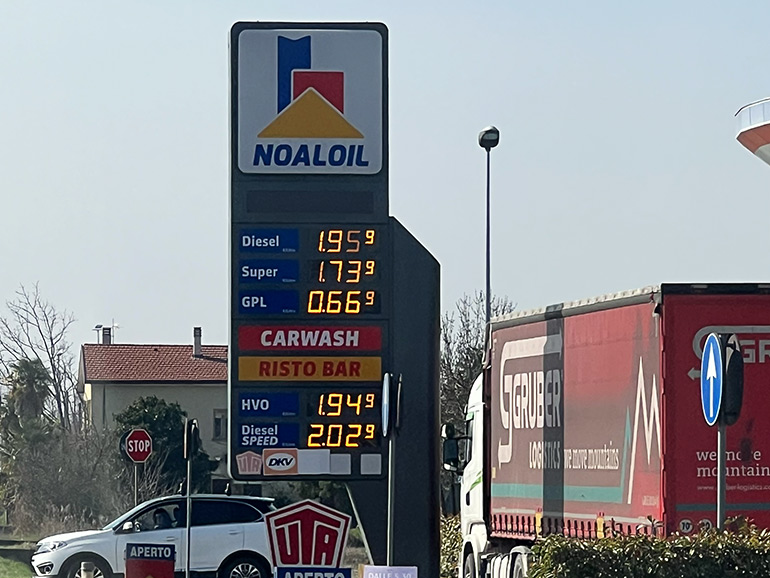 ヨーロッパのガソリンスタンド