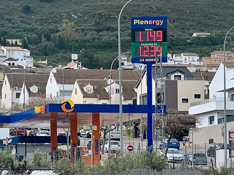 ヨーロッパのガソリンスタンド